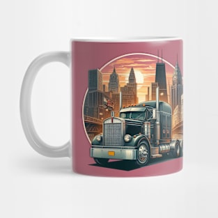 Semi Truck Lorry Big Rig 18 Wheeler Mug